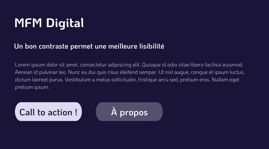 contraste, ux design