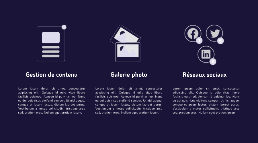 échelle, design site internet